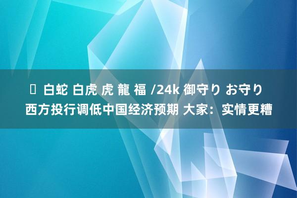 ✨白蛇 白虎 虎 龍 福 /24k 御守り お守り 西方投行调低中国经济预期 大家:实情更糟